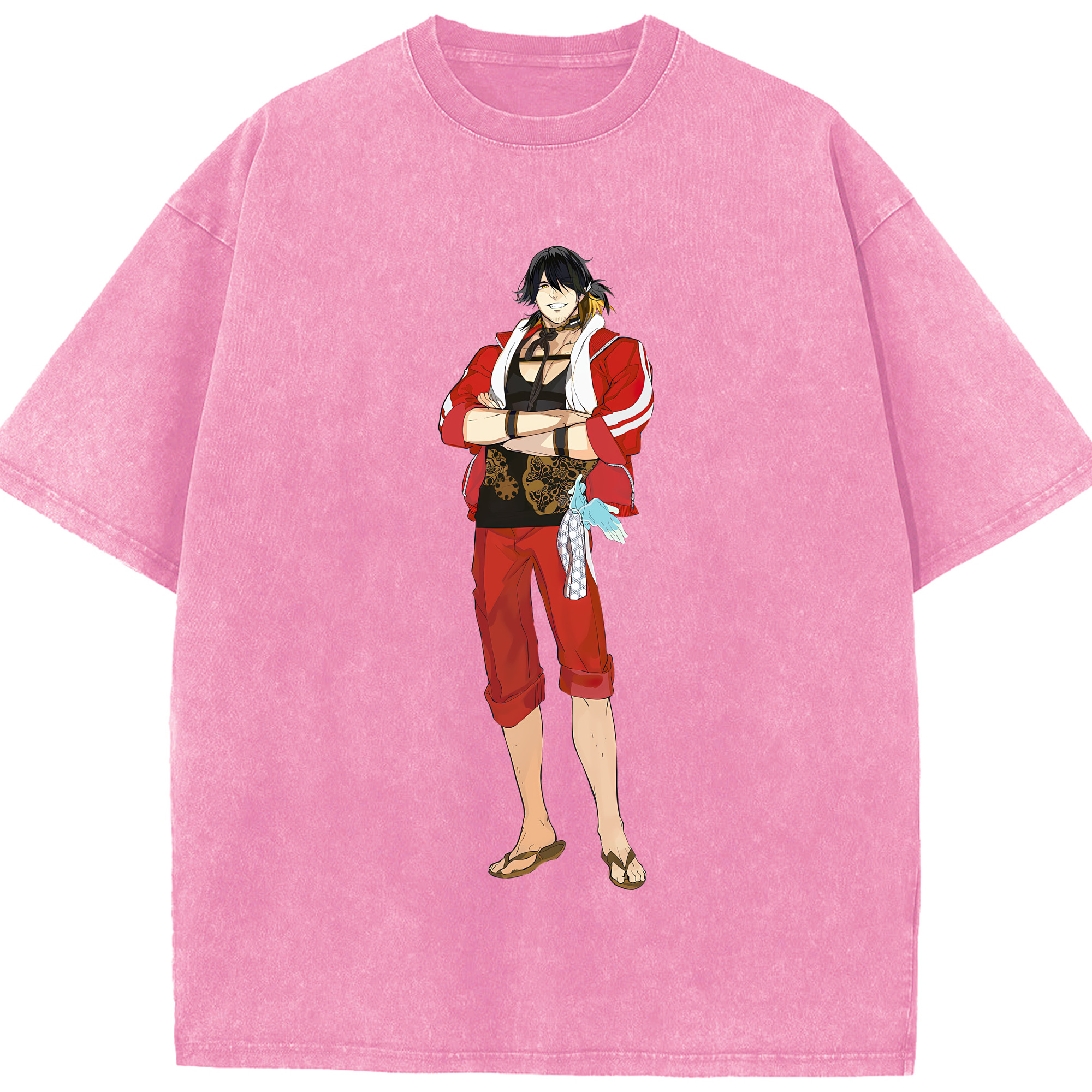（画像用） 刀剣乱舞 Touken Ranbu 綿100% ヴィンテージ風 半袖Tシャツ（フロントプリント）